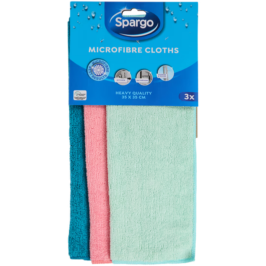 🧽 Spargo Lavete din microfibră – 3 bucăți