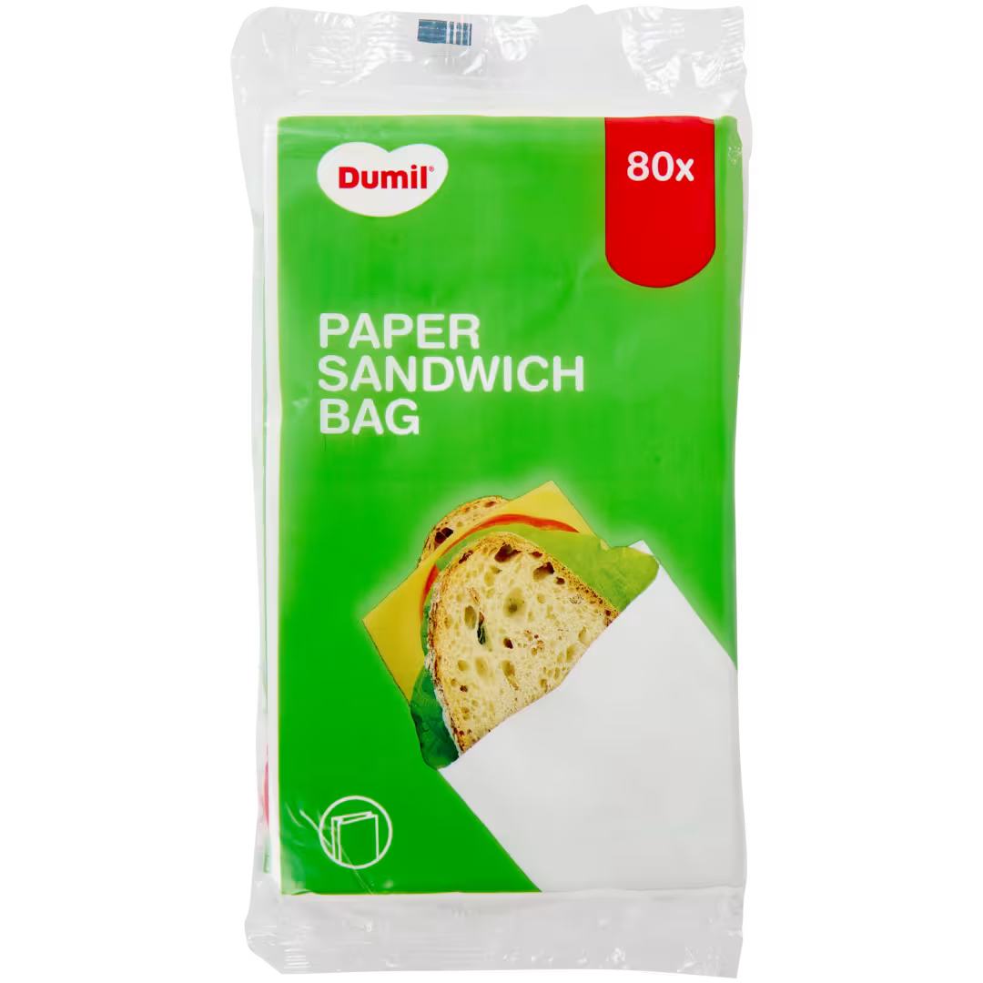 🥪 Dumil Pungi din hârtie pentru gustări – 80 bucăți