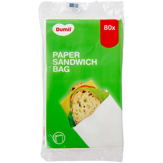 🥪 Dumil Pungi din hârtie pentru gustări – 80 bucăți