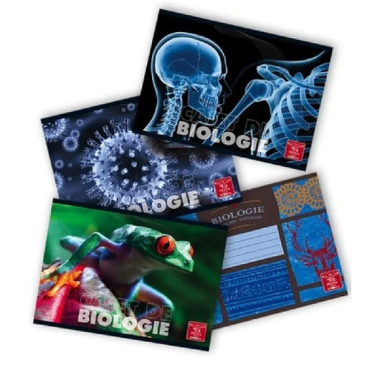 🔬 Caiet Biologie 17×24, 24 file, Copertă Policromie PIGNA