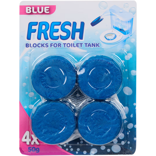 Odorizant pentru rezervor WC Blue Fresh – 4 × 50 g